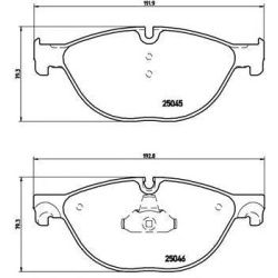 PLOČICE PREDNJE BMW F10 F11 F6 F12 F01 F02 F04 -2017 BREMBO