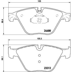 PLOČICE PREDNJE BMW F10-F11-F6-F12-F1-F2-F4 TEXTAR
