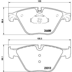 PLOČICE PREDNJE BMW F10-F11-F6-F12-F1-F2-F4 TEXTAR