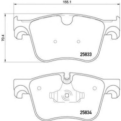 PLOČICE PREDNJE CITROEN C4 G. PICASO-PEZO 308 1.6hdi 2013-2021 BREMBO