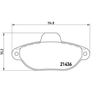 PLOČICE PREDNJE FIAT 500 PANDA 1.2i 2007- BREMBO