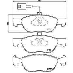 PLOČICE PREDNJE FIAT BRAVO-ALFA 145-146 1.9jtd -2002 BREMBO