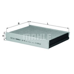 FILTER KABINE MERCEDES ML W163 1999-2005 carbon MAHLE