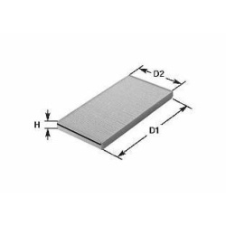 FILTER KABINE MERCEDES SPRINTER - LT papir 1997- CLEAN