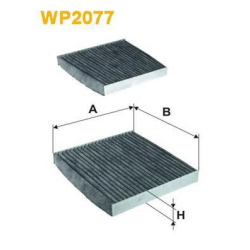 FILTER KABINE BMW X3 F25, X4 F26 1.6-3.0d 2010-2018 carbon WIX