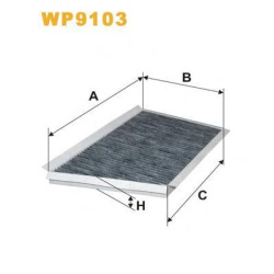 FILTER KABINE MERCEDES C-Klasa W203 karbon 2000-2009 WIX