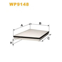 FILTER KABINE MERCEDES E-KLASE 2003-2010 papir WIX