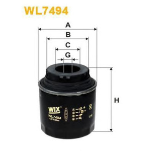 FILTER ULJA GOLF 1.2 TSI WIX