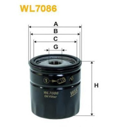 Filter ulja Peugeot / Fiat / Renault 86- Wix