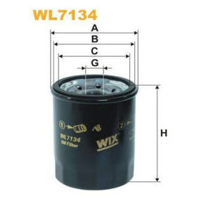 FILTER ULJA OPEL CORSA B VECTRA B 1.5d-1.7d, FIAT 1.1i-1.4i -2020 WIX