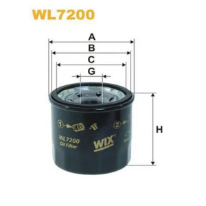 FILTER ULJA NISAN-KIA-RENO benzin -2019 WIX