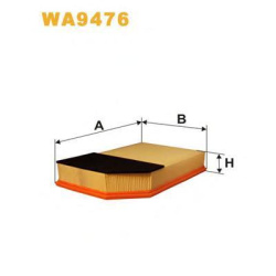 Filter vazduha Volvo XC90 2.5T 02- Wix