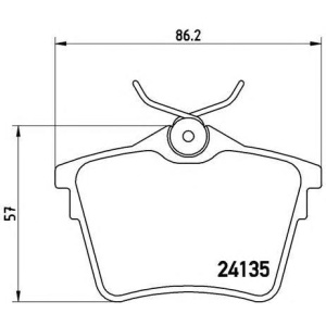 PLOČICE PREDNJE PEZO 407 -2011 CITROEN C5 -2017 BREMBO