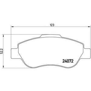 PLOČICE PREDNJE FIAT PANDA 1.3d .04-B