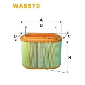 FILTER VAZDUHA HYNDAI H1 2.5crdi 2000- WIX