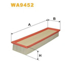 FILTER VAZDUHA PEZO-CITROEN 1.4i 16v 2003-2011 WIX
