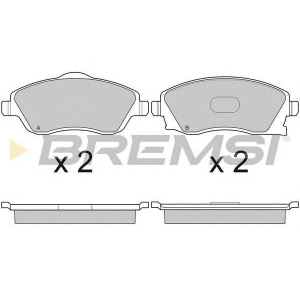 PLOČICE PREDNJE OPEL CORSA-C 2000-2009 BREMSI (1605081)