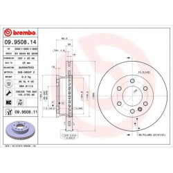 DISK PREDNJI 300x28 mm SPRINTER - CRAFTER BREMBO