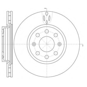 DISK PREDNJI VENTILIRAJUCI 257x22mm CORSA D - ADAM - PUNTO EVO ROADHOUSE