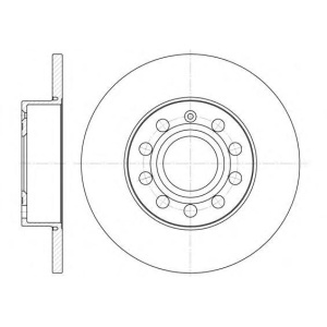 DISK ZADNJI GOLF 5-6 CADY -2015 12x255mm ROADHOUSE
