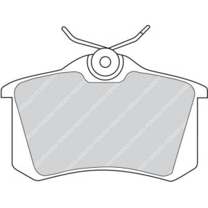 PLOČICE ZADNJE GOLF 1985-2008 CLIO 2005-2014 15mm FERODO