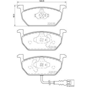 PLOČICE PREDNJE GOLF 7 AUDI A3 2012-2020 BREMBO