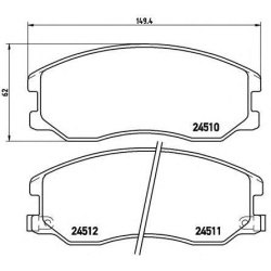 PLOČICE PREDNJE OPEL ANTARA - CHEVROLET CAPTIVA 2.0d 2010- BREMBO