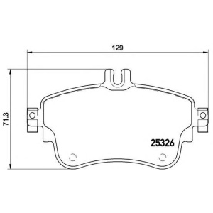 PLOČICE PREDNJE MERCEDES A-B KLASA W176 - W246 -2018 BREMBO