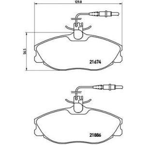 PLOČICE PREDNJE XSARA - PEZO 406 2.0 HDI BREMBO
