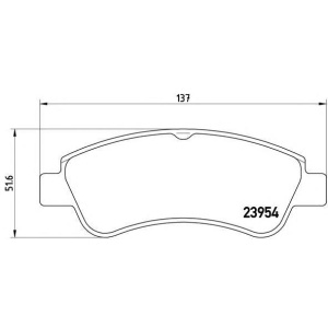 PLOČICE PREDNJE PEŽO 206-207-208 - CITROEN C2-C3-C4 1996- BREMBO