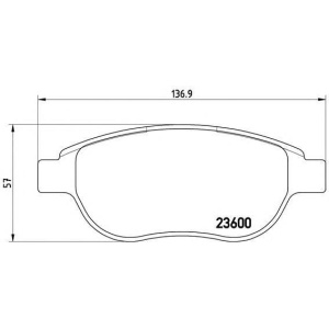 PLOČICE PREDNJE PEZO 207-307 - CITROEN C4 2002-2013 BREMBO
