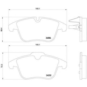 PLOČICE PREDNJE PEZO 407, 508 -2018, CITROEN C5 -2016 BREMBO