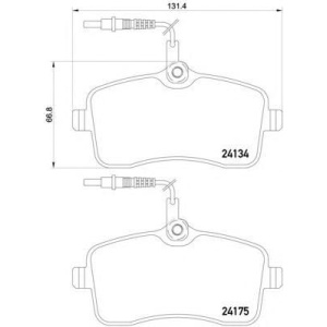 PLOČICE PREDNJE PEZO 407 2004-2011 BREMBO
