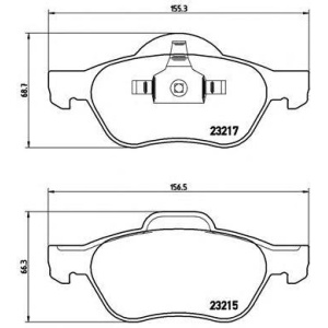 PLOČICE PREDNJE RENO LAGUNA 1.5-2.0 2001-2015 BREMBO
