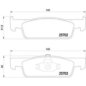 PLOČICE PREDNJE CLIO TWINGO LOGAN 2012-2021 BREMBO