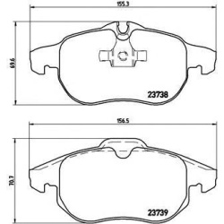 PLOČICE PREDNJE VEKTRA C 1.6-2.2 - CROMA BREMBO