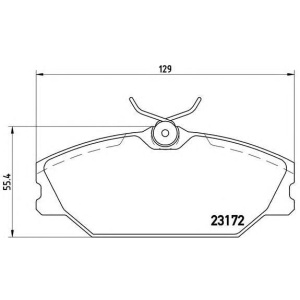 PLOČICE PREDNJE RENAULT LAGUNA - MEGANE bez kabla -2003 BREMBO