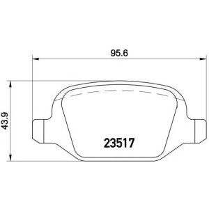 PLOČICE ZADNJE ALFA 147 - LYBRA 2000-2010 BREMBO