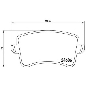 PLOČICE ZADNJE AUDI A4 - A5 - Q-5 2008-2017 BREMBO