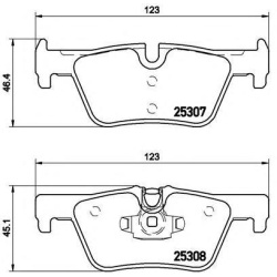 PLOČICE ZADNJE BMW F20-F30  BREMBO