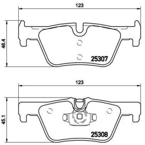 PLOČICE ZADNJE BMW F20-F30  BREMBO