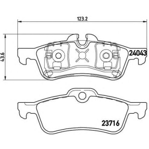 PLOČICE ZADNJE BMW MINI R50-R52-R53 BREMBO