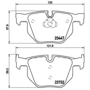 PLOČICE ZADNJE BMW X5 X6 E70 E71 F16 F86 -2019 BREMBO