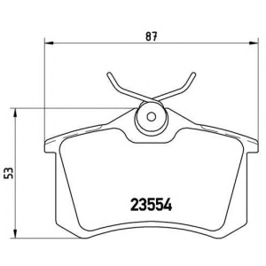 PLOČICE ZADNJE RENO MEGAN CLIO -2014 BREMBO