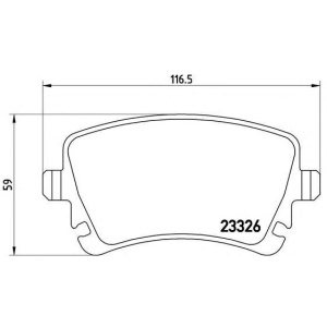 PLOČICE ZADNJE TRANSPOTER T5 MULTIVAN 2003-2015 BREMBO