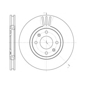 DISK PREDNJI 283x26 P-406   RH