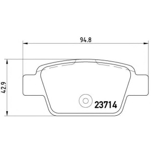 PLOČICE ZADNJE FIAT STILO BRAVO MITO 1.3mjt-1.9jtd-2.0mjt 2001-2018 BREMBO