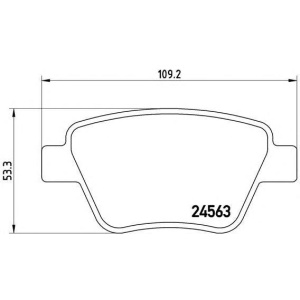 PLOČICE ZADNJE GOLF 6 - OCTAVIA 2006-2019  BREMBO