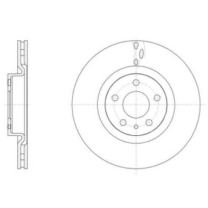 DISK PREDNJI VENTILIRAJUCI 284x22 FIAT 500L RH