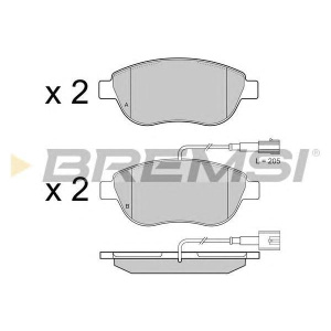 PLOČICE PREDNJE FIAT STILO 1.9 jtd BREMSI